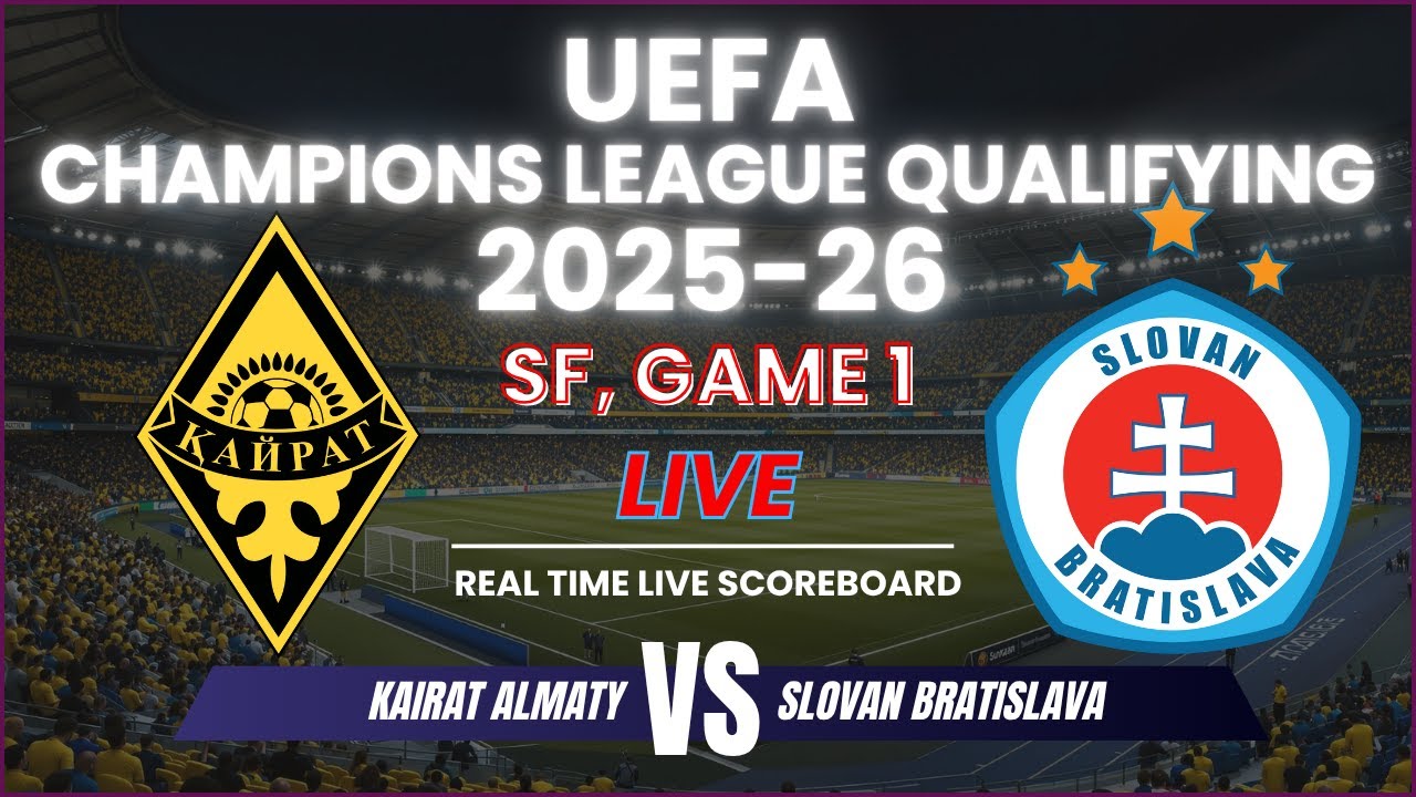 Nhận định Kairat Almaty vs Slovan Bratislava: Cuộc chiến giành vé ở châu Âu